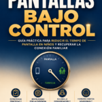 PANTALLAS BAJO CONTROL: Guía práctica para reducir el tiempo de pantalla en niños y recuperar la conexión familiar. Estrategias respaldadas por la evidencia científica, explicadas paso a paso para padres reales.